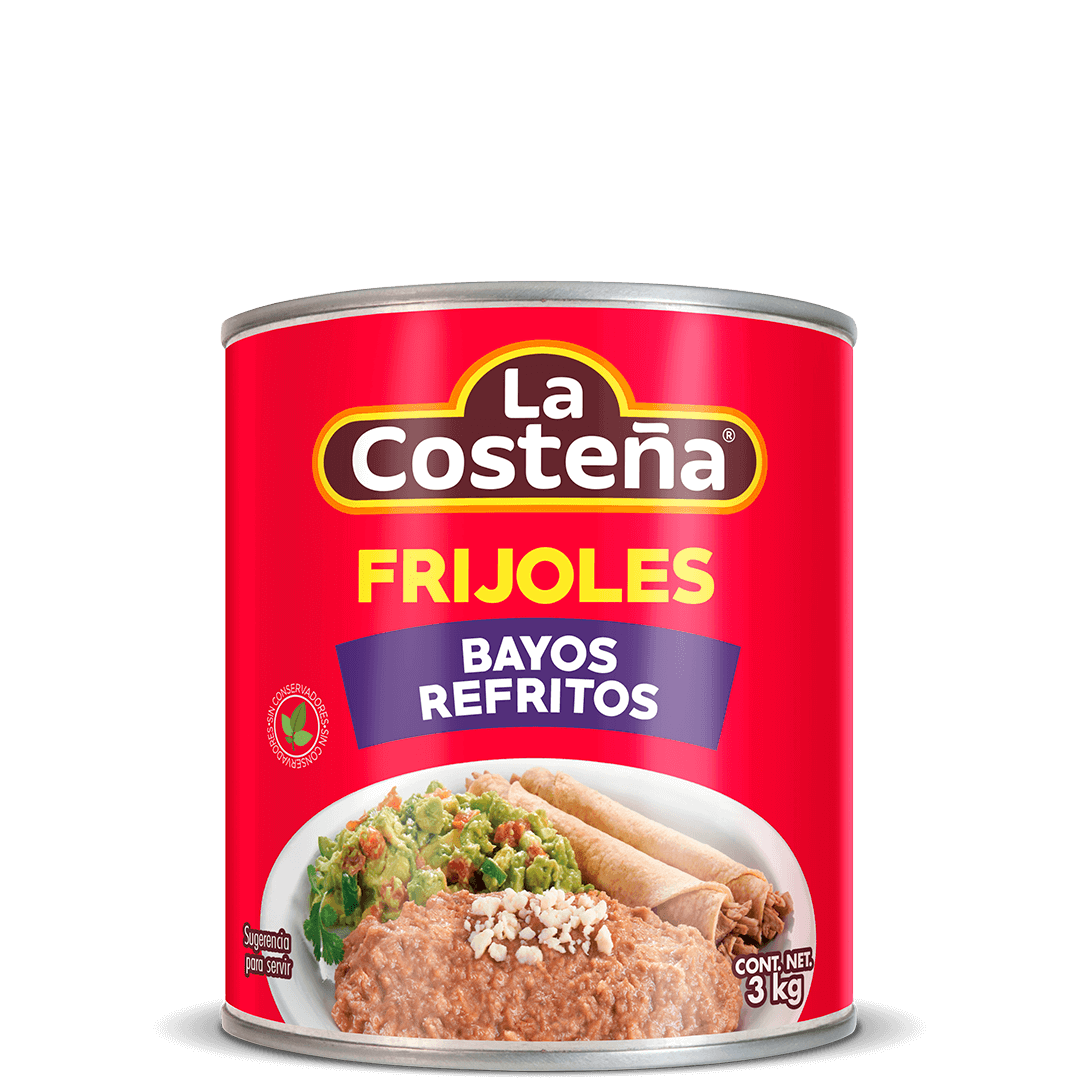 Frijoles bayos refritos