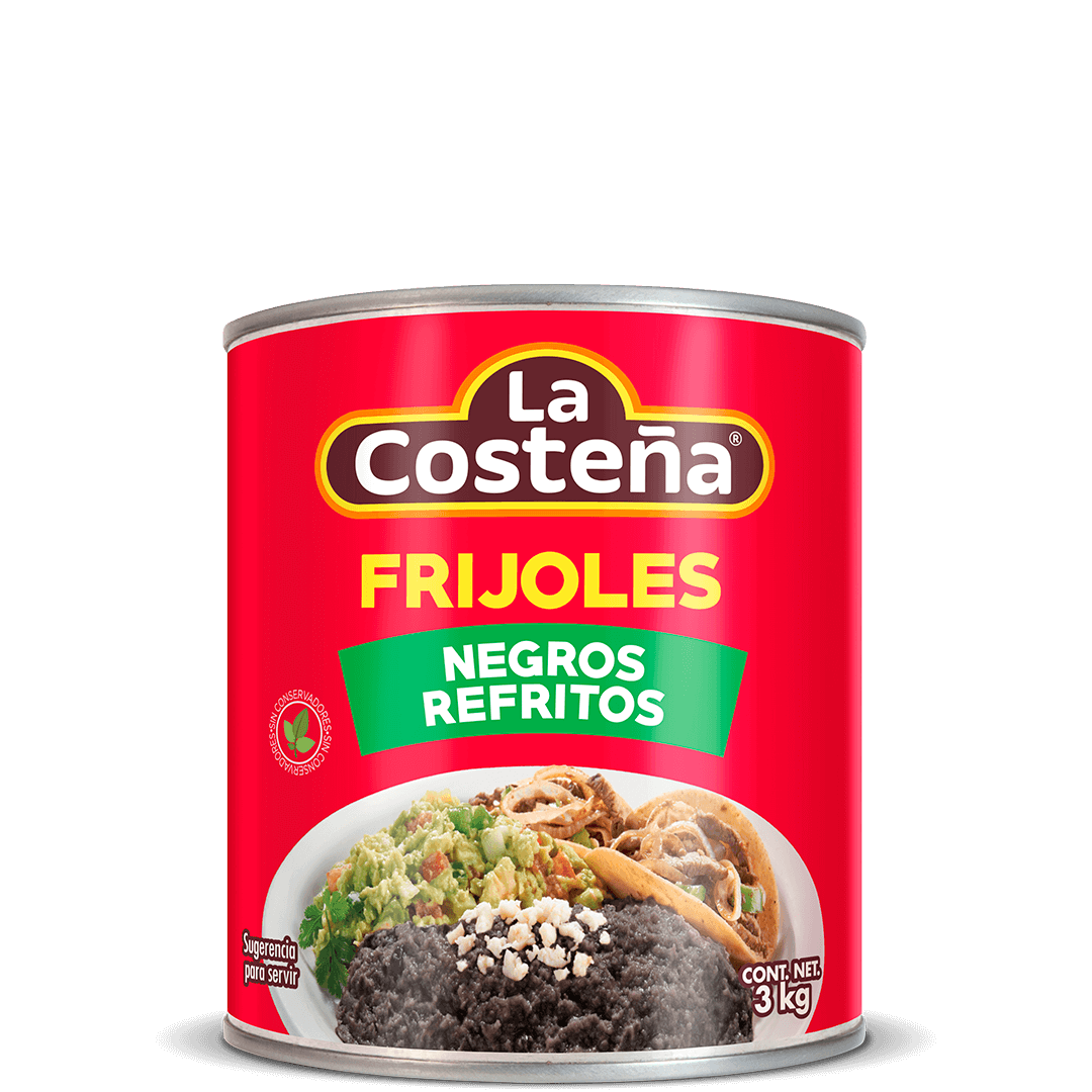 Frijoles negros refritos