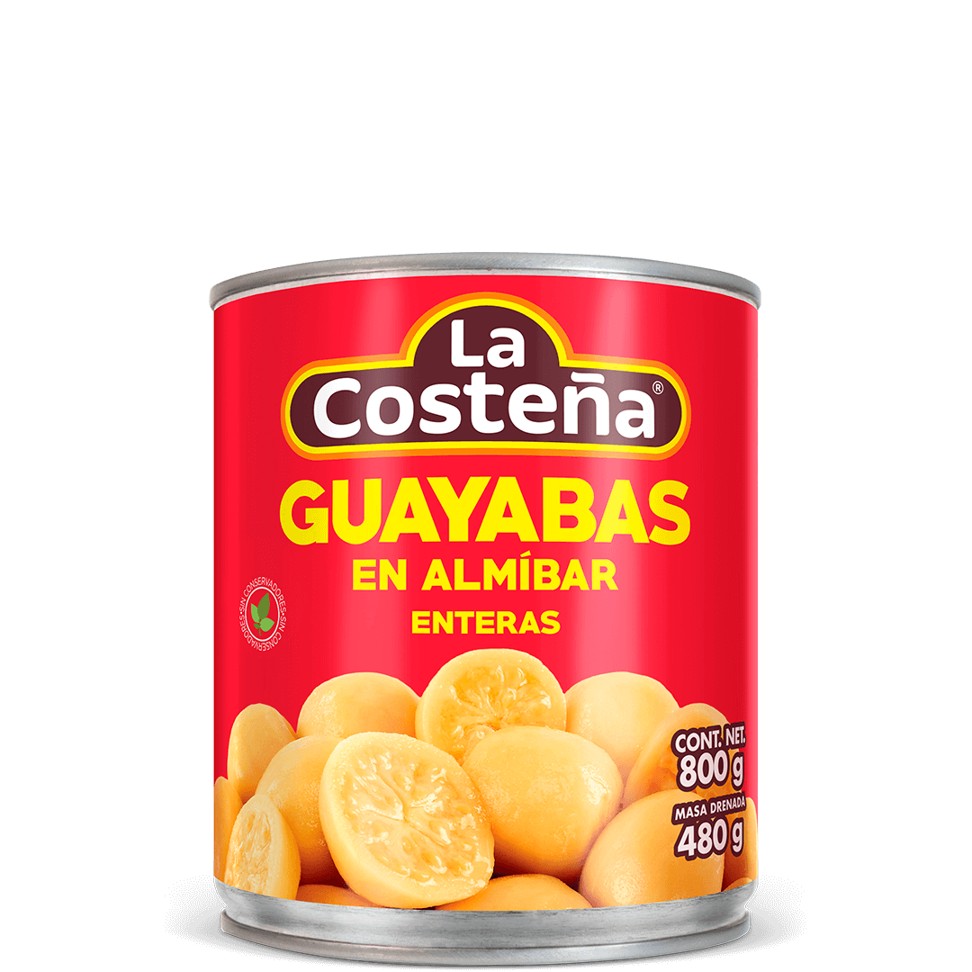 Guayabas en almibar