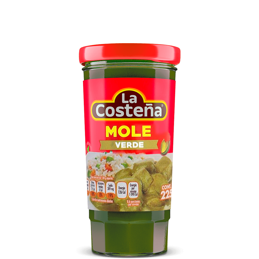 Mole verde en pasta