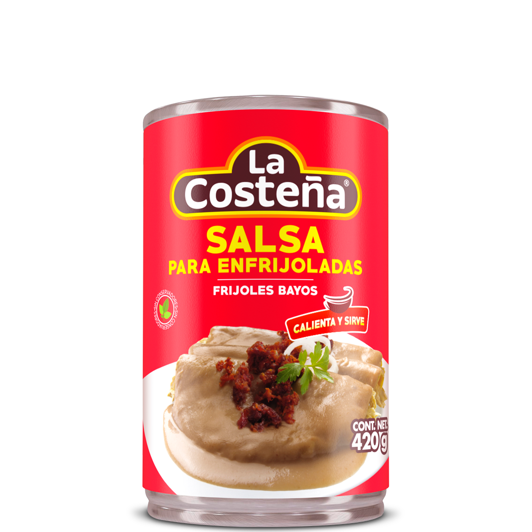 Salsa para enfrijoladas de frijol Bayo