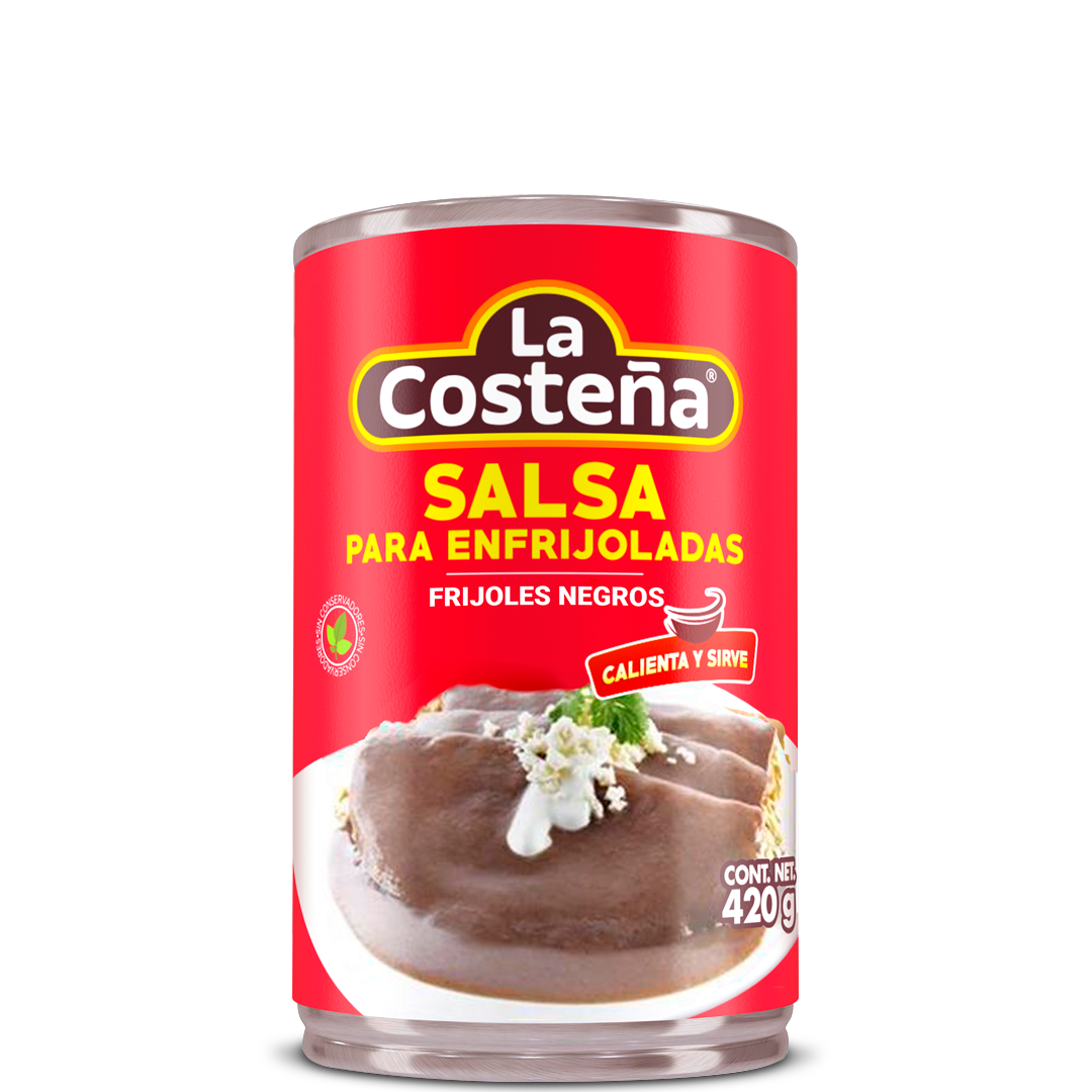 Salsa para enfrijoladas de frijol Negro